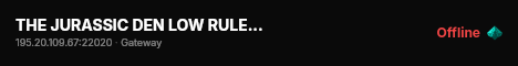 THE JURASSIC DEN LOW RULES 3xGROWTH live status badge