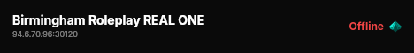 Birmingham Roleplay REAL ONE live status badge