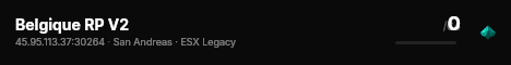 Belgique RP V2 live status badge