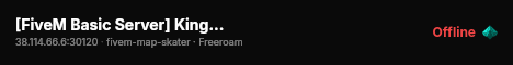 [FiveM Basic Server] King test live status badge