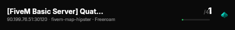 [FiveM Basic Server] Quatum Roleplay live status badge