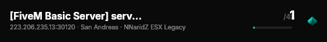 [FiveM Basic Server] servertest live status badge