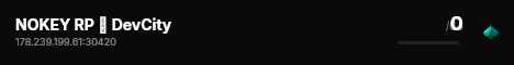 NOKEY RP ➜ DevCity live status badge