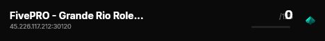 FivePRO - Grande Rio Roleplay live status badge
