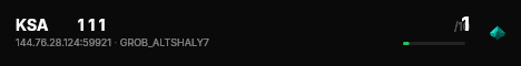 KSA        1 1 1 live status badge
