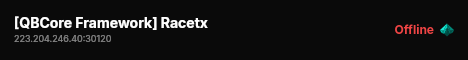 [QBCore Framework] Racetx live status badge