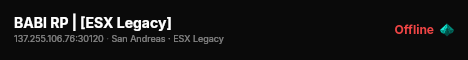 BABI RP | [ESX Legacy] live status badge