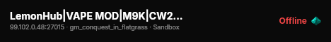 LemonHub|VAPE MOD|M9K|CW2.0|HBOMBS live status badge