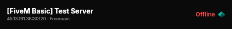 [FiveM Basic] Test Server live status badge