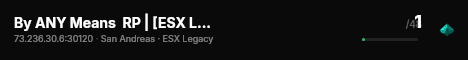 By ANY Means  RP | [ESX Legacy] live status badge