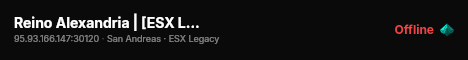 Reino Alexandria | [ESX Legacy] live status badge
