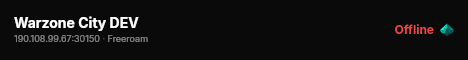 Warzone City DEV live status badge