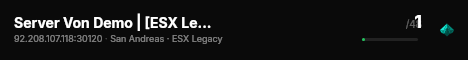 Server Von Demo | [ESX Legacy] live status badge