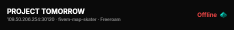 PROJECT TOMORROW live status badge