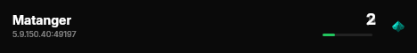 Matanger live status badge