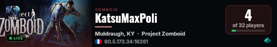 KatsuMaxPoli live status badge