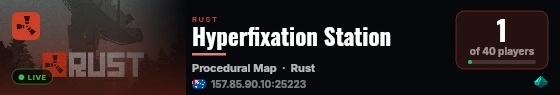 Hyperfixation Station live status badge