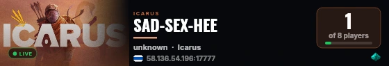 SAD-SEX-HEE live status badge