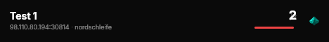 Test 1 live status badge
