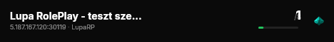 Lupa RolePlay - teszt szerver live status badge