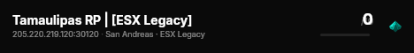 Tamaulipas RP | [ESX Legacy] live status badge