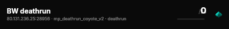 BW deathrun live status badge