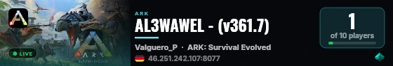 AL3WAWEL - (v361.7) live status badge