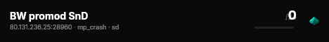 BW promod SnD live status badge
