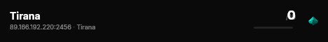 Tirana live status badge
