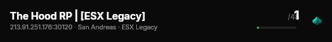 The Hood RP | [ESX Legacy] live status badge