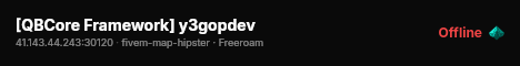 [QBCore Framework] y3gopdev live status badge