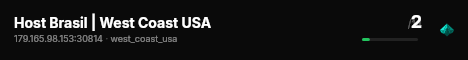 Host Brasil | West Coast USA live status badge