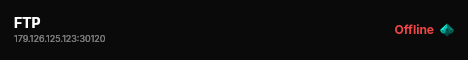 FTP live status badge