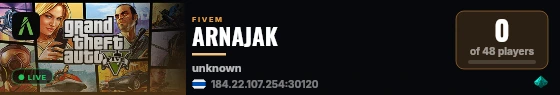 ARNAJAK live status badge