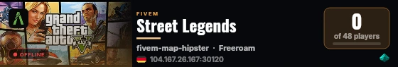 Street Legends live status badge