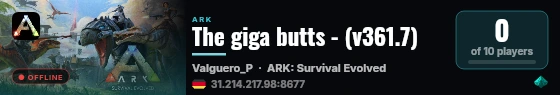 The giga butts - (v361.7) live status badge