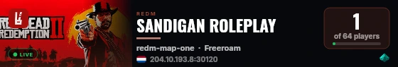 SANDIGAN ROLEPLAY live status badge