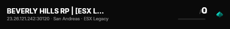 BEVERLY HILLS RP | [ESX Legacy] live status badge