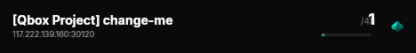 [Qbox Project] change-me live status badge