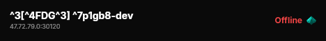 ^3[^4FDG^3] ^7p1gb8-dev live status badge