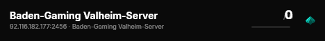 Baden-Gaming Valheim-Server live status badge
