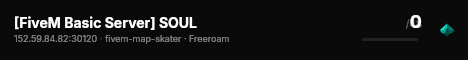 [FiveM Basic Server] SOUL live status badge