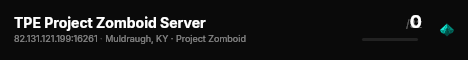 TPE Project Zomboid Server live status badge