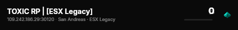 TOXIC RP | [ESX Legacy] live status badge