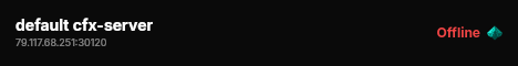default cfx-server live status badge