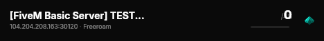 [FiveM Basic Server] TEST SERVER live status badge
