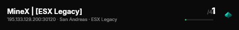 MineX | [ESX Legacy] live status badge