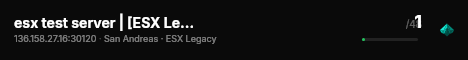 esx test server | [ESX Legacy] live status badge