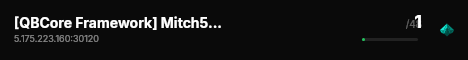 [QBCore Framework] Mitch5MTesting live status badge
