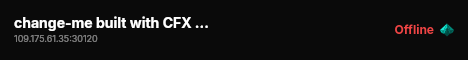 change-me built with CFX Default by Tabarra! live status badge